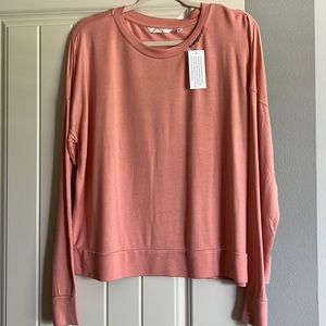 NWT Coral Lightweight Crew Sweatshirt